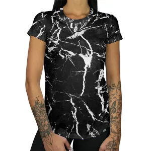 Black Marble Women's Tee