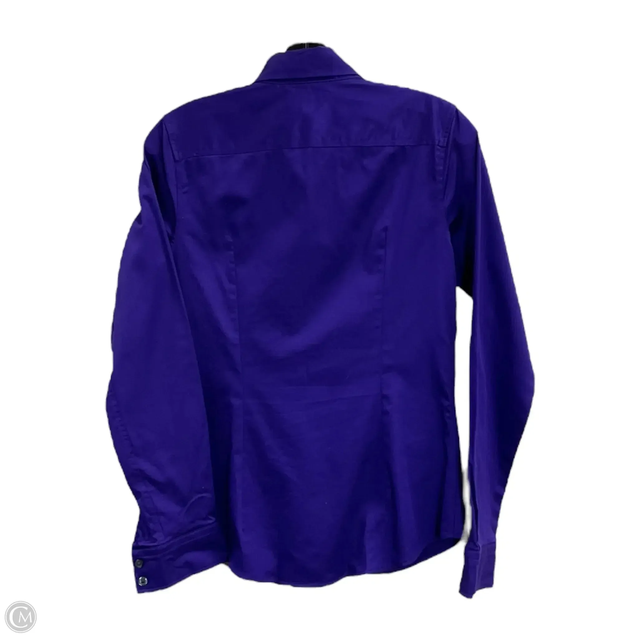 Blouse Long Sleeve By Banana Republic In Purple, Size: S