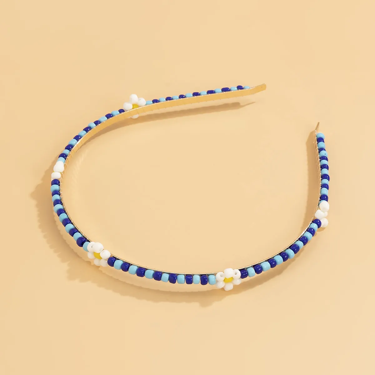 Blue Howlite & 18K Gold-Plated Mum Station Headband