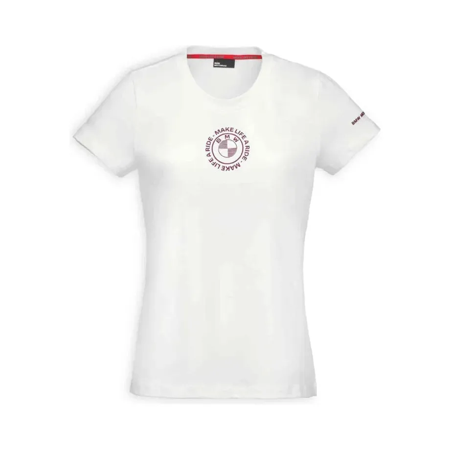 BMW Motorrad Women's T-shirt Make life a ride - white
