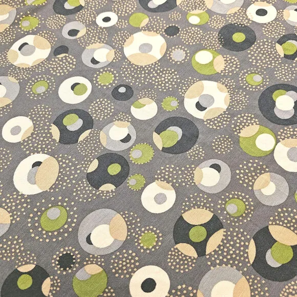 Boden Geometric Jersey Midi Dress Gray Green Tan Stretch Women's Size 12