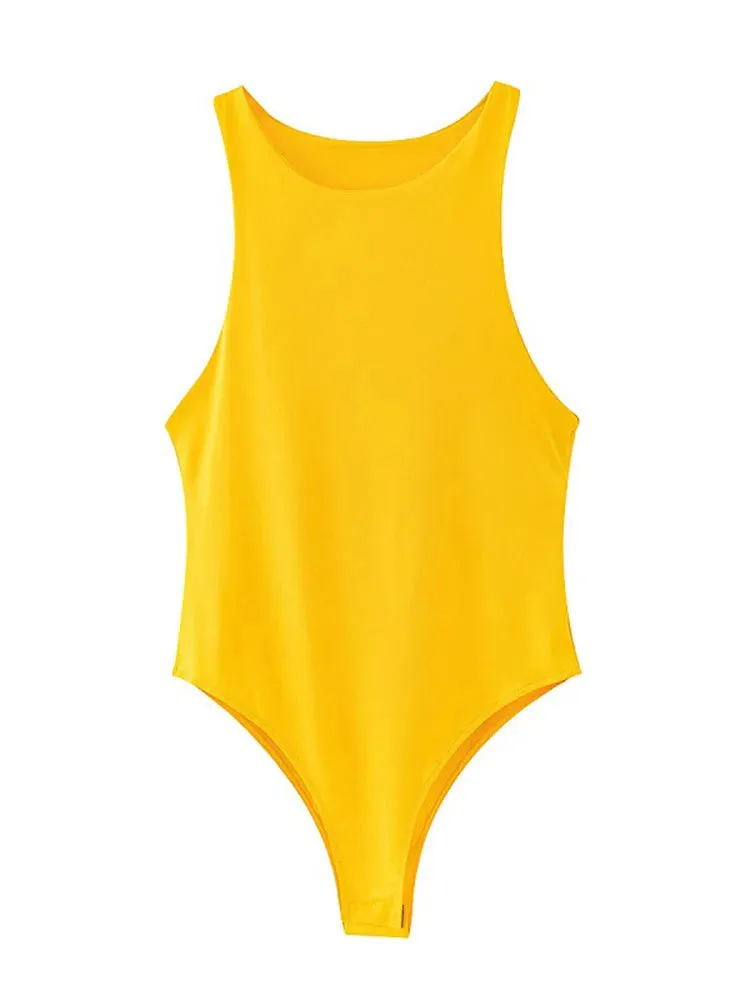 Bodycon Aura™ | Women's Summer Bodysuit | Solid Color, Slim Fit, Casual Style, Available in 8 Colors