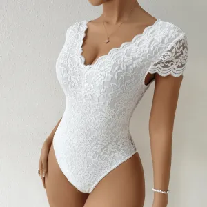 Bodysuit Bella™ | Women's V-Neck Bodysuit | Soft Fabric, Form-Fitting Design & Easy Snap Closure