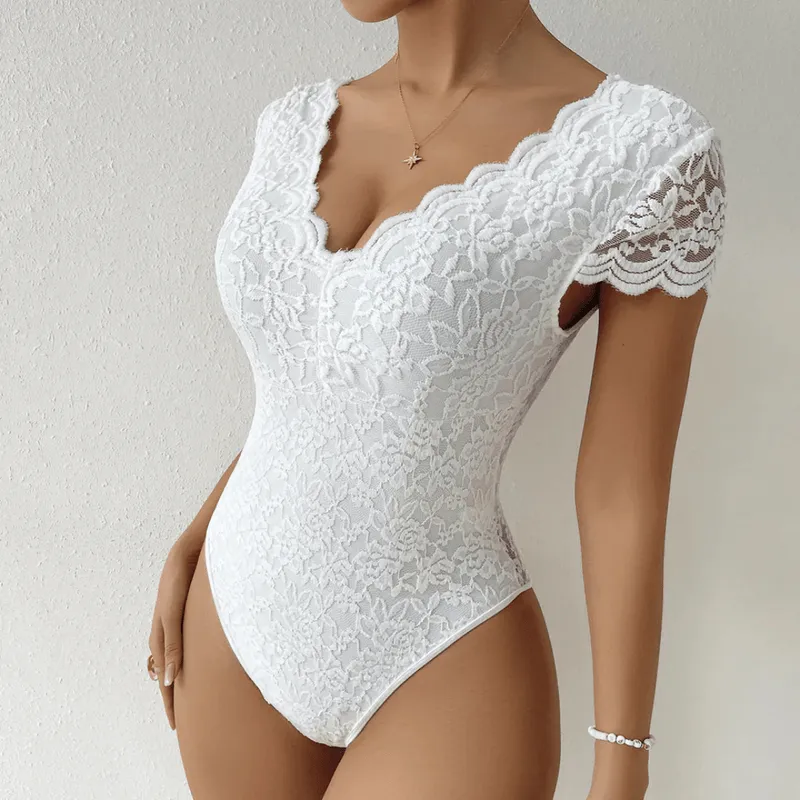 Bodysuit Bella™ | Women's V-Neck Bodysuit | Soft Fabric, Form-Fitting Design & Easy Snap Closure
