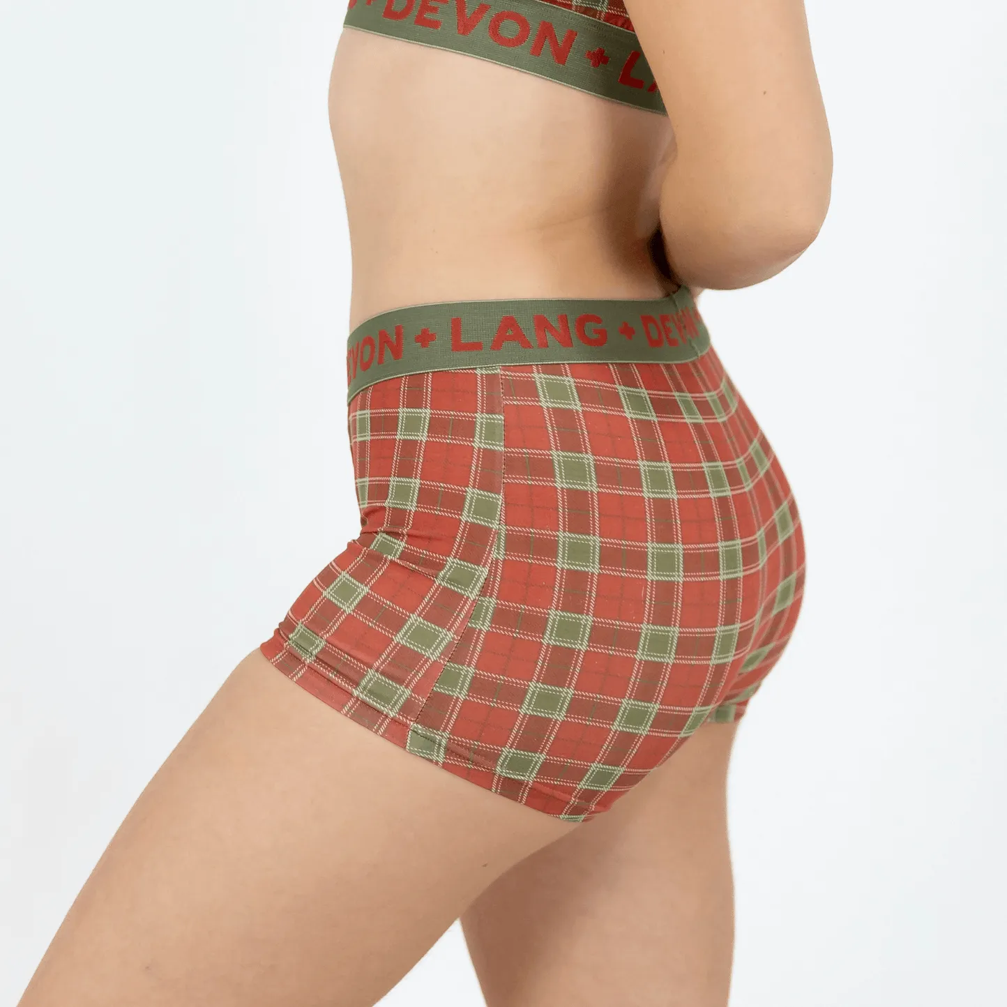 Bria 2.0 Boyshort - Vintage Tartan