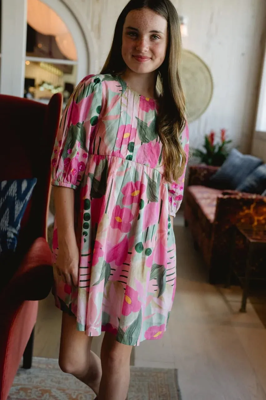 Briton Court Kid Eva Dress Frosted Blush