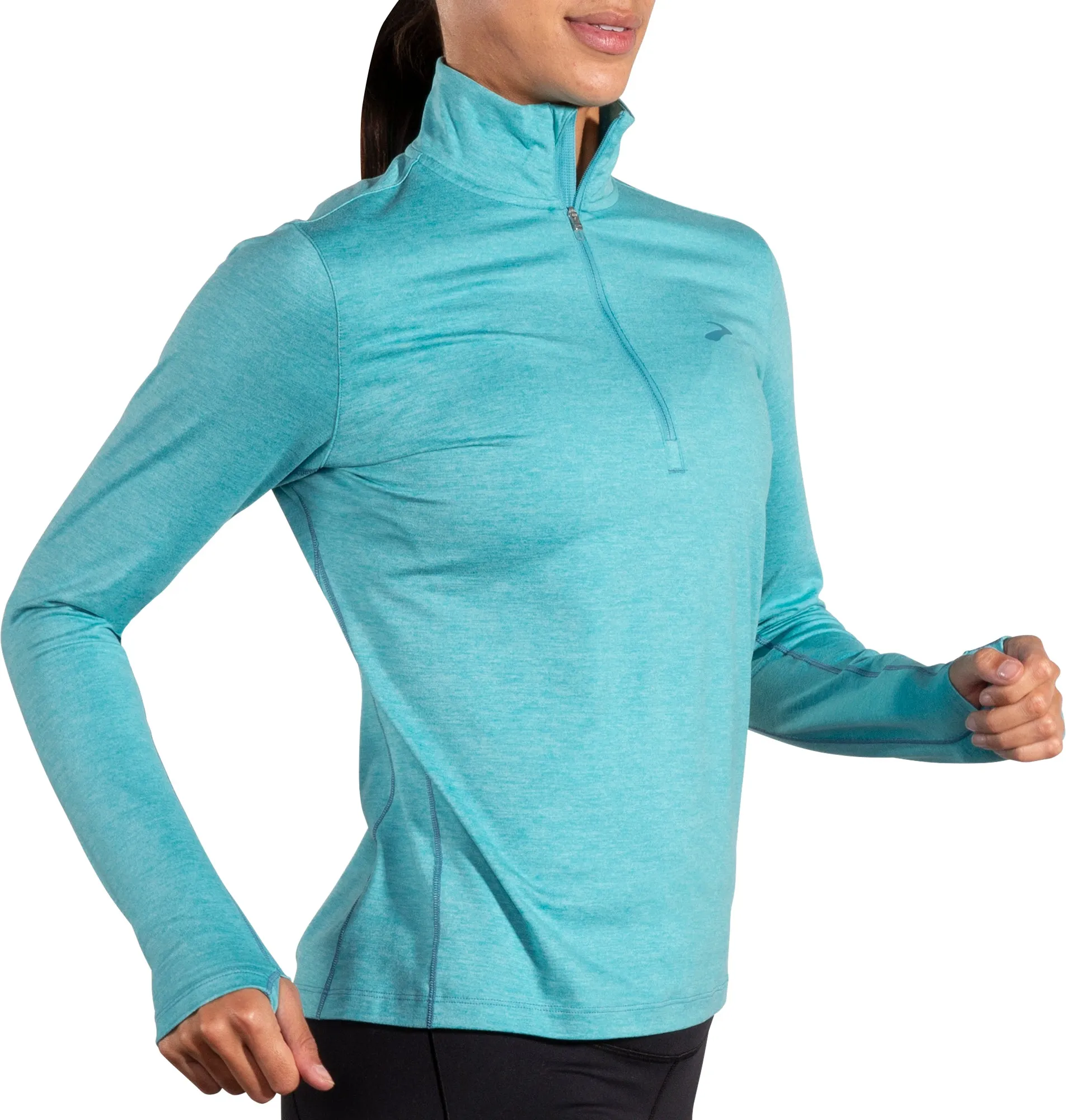 Brooks Dash Half Zip Long Sleeve Womens Running Top - Blue