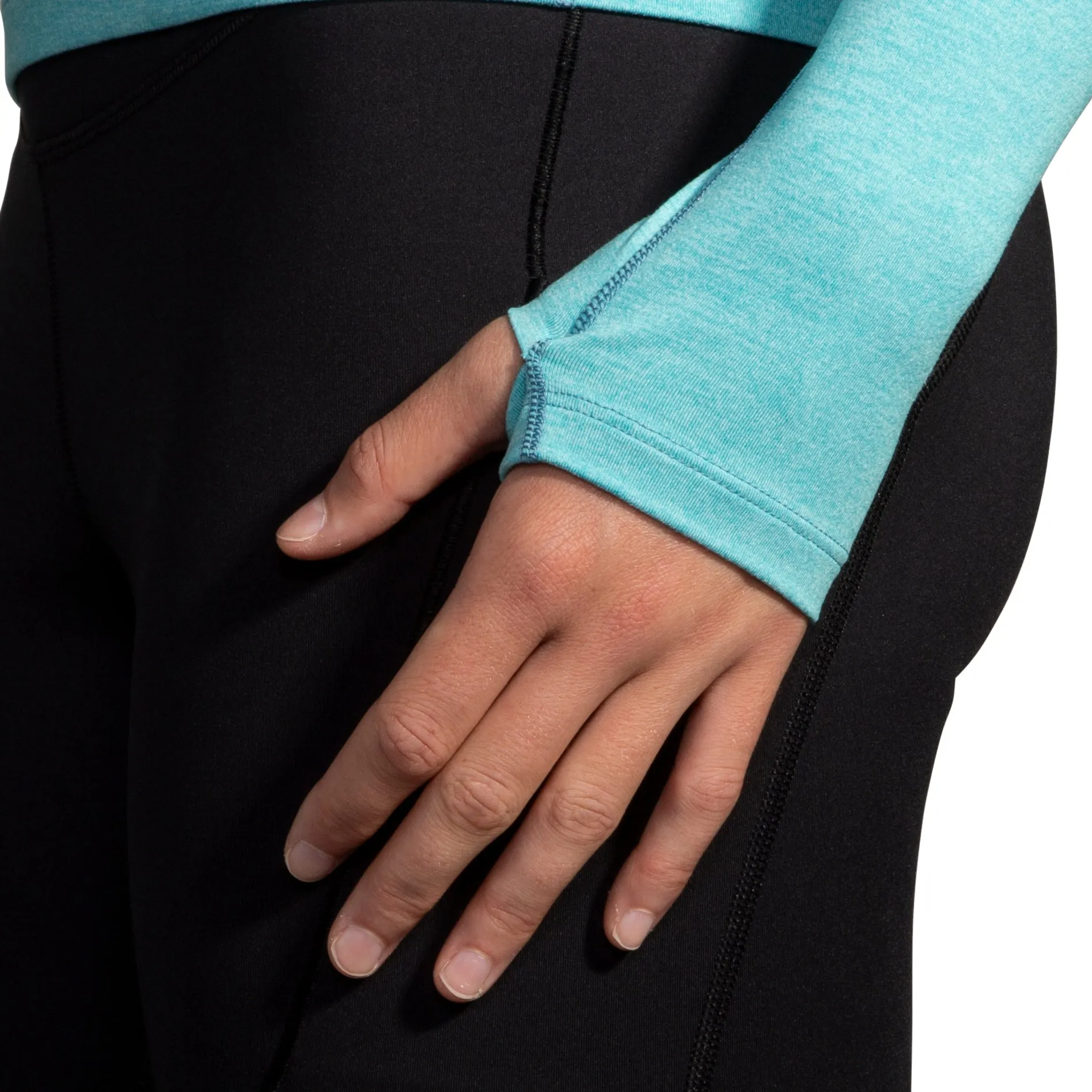 Brooks Dash Half Zip Long Sleeve Womens Running Top - Blue