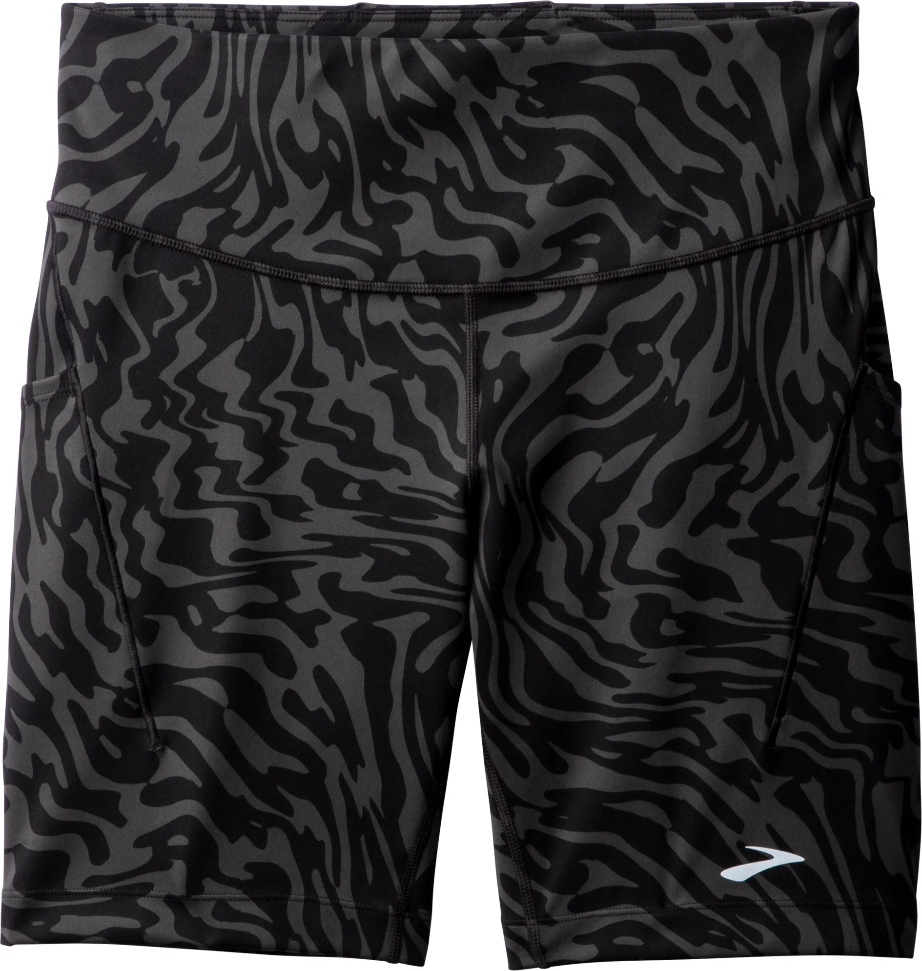 Brooks Spark 8 Inch Womens Short Running Tights - Black