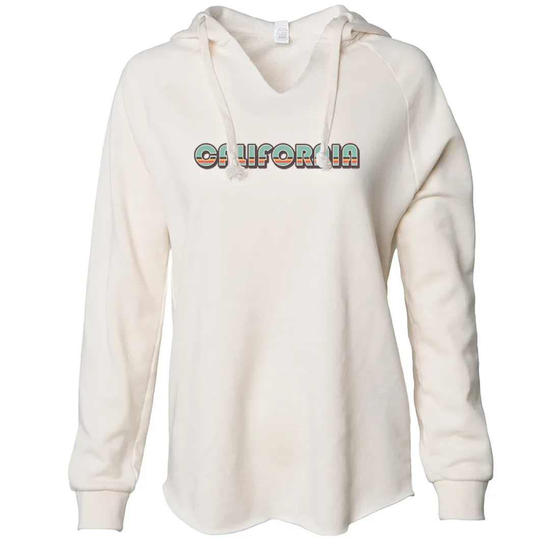 California 70's Stripes Women's Soft Hooded Pullover