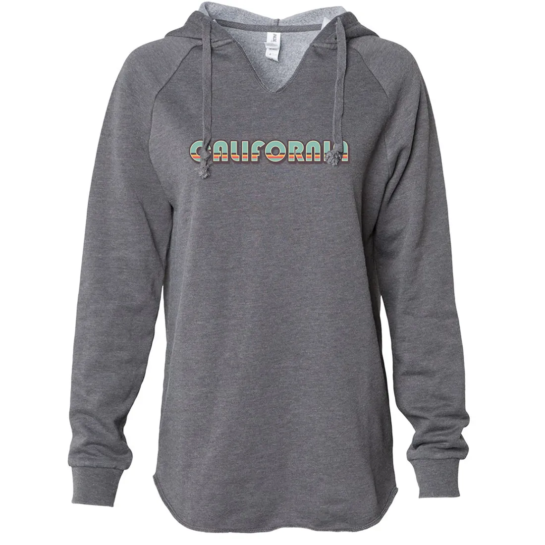 California 70's Stripes Women's Soft Hooded Pullover