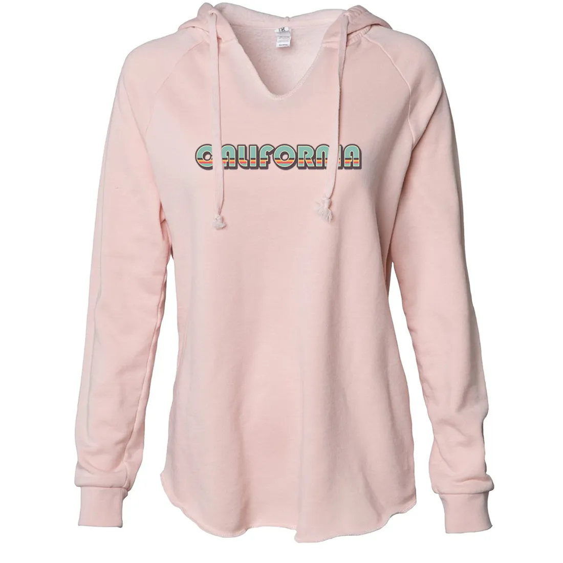 California 70's Stripes Women's Soft Hooded Pullover