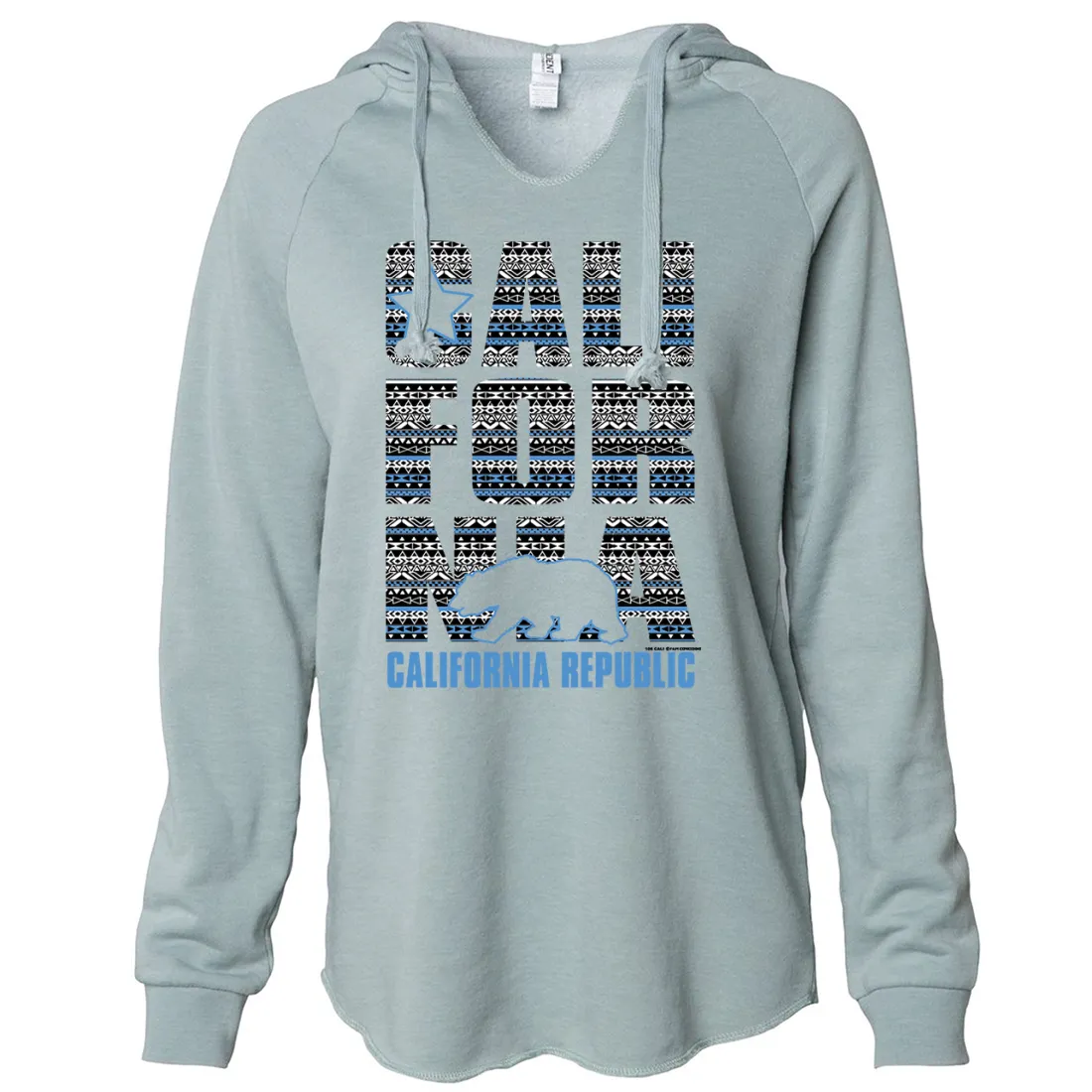 California Republic Tribal Aztec Women's Soft Hooded Pullover