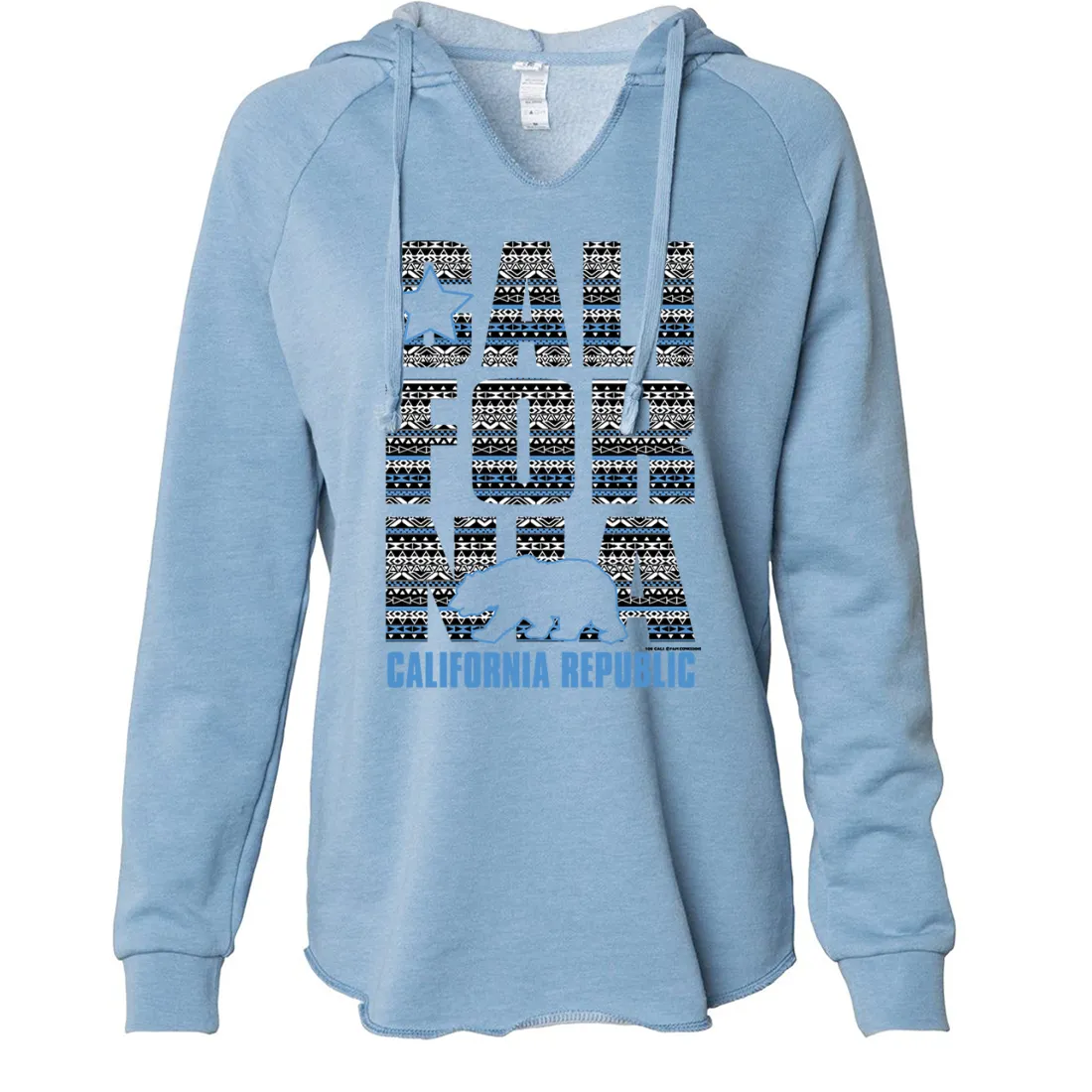 California Republic Tribal Aztec Women's Soft Hooded Pullover