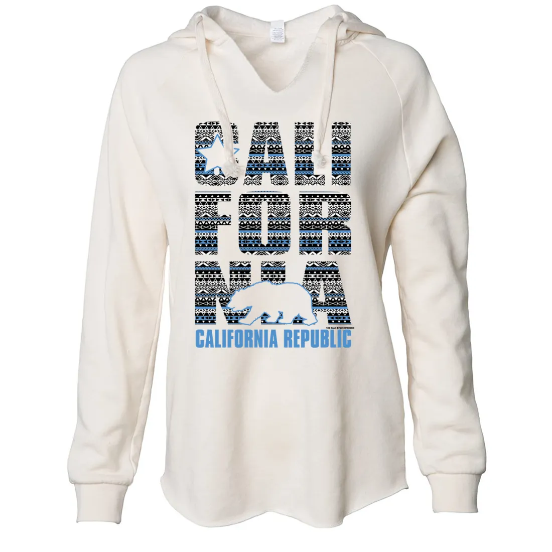 California Republic Tribal Aztec Women's Soft Hooded Pullover