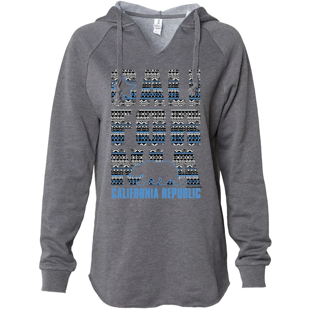 California Republic Tribal Aztec Women's Soft Hooded Pullover