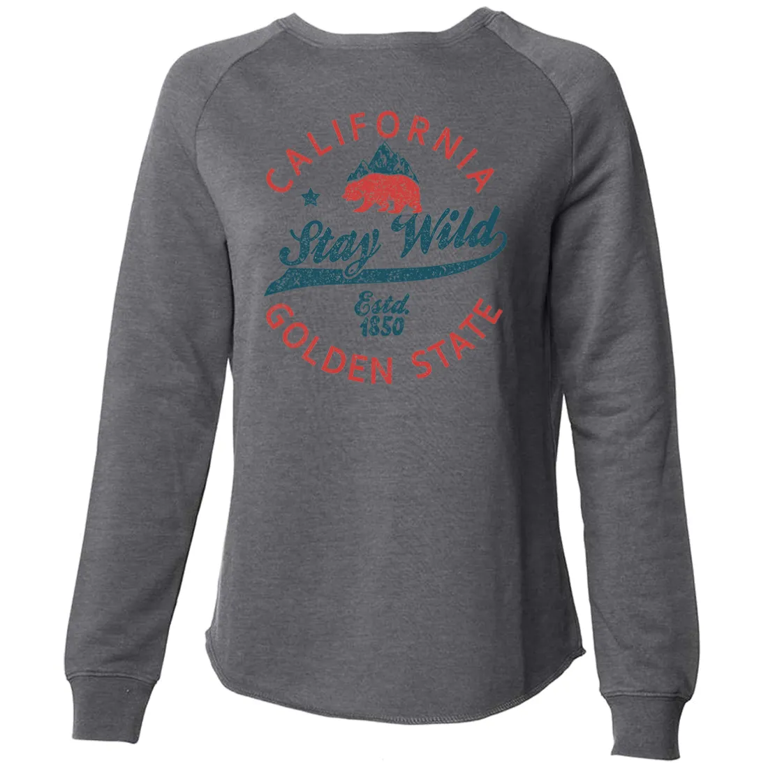 California Stay Wild Super Soft Crewneck Sweater