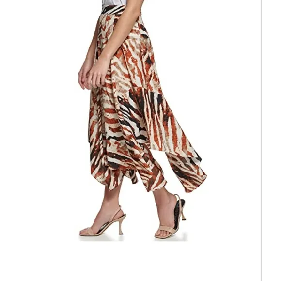 Calvin Klein Women's  Sportswear Soft Flowy Print Skirt