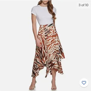Calvin Klein Women's  Sportswear Soft Flowy Print Skirt