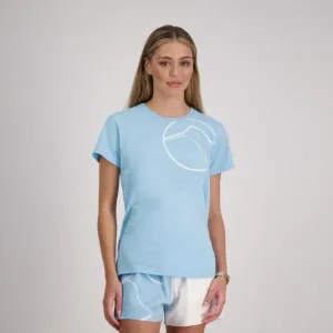 Canterbury Women's Brush Stroke T-Shirt - Sky Blue