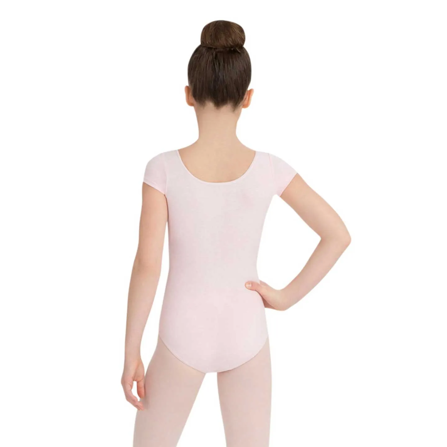 Capezio CC400C Cotton Short Sleeve Scoop Neck Leotard - Child