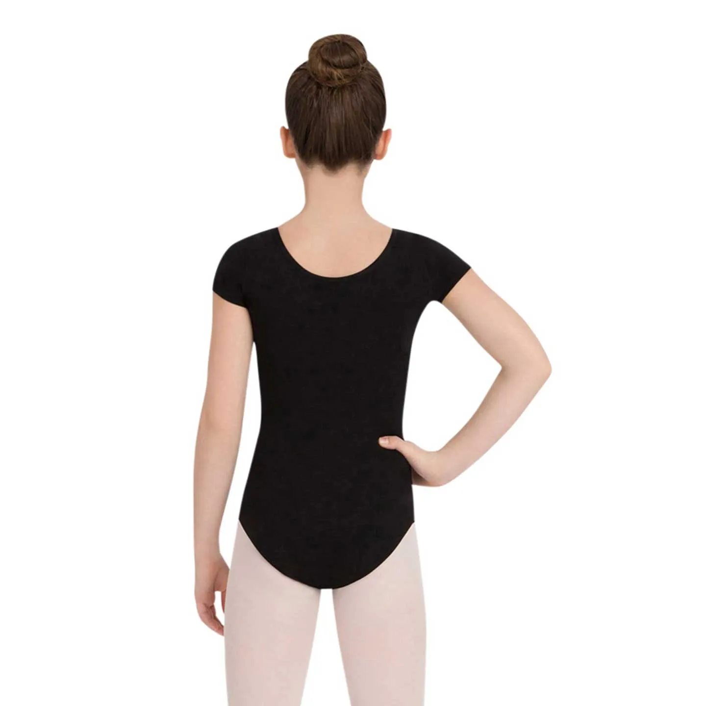 Capezio CC400C Cotton Short Sleeve Scoop Neck Leotard - Child