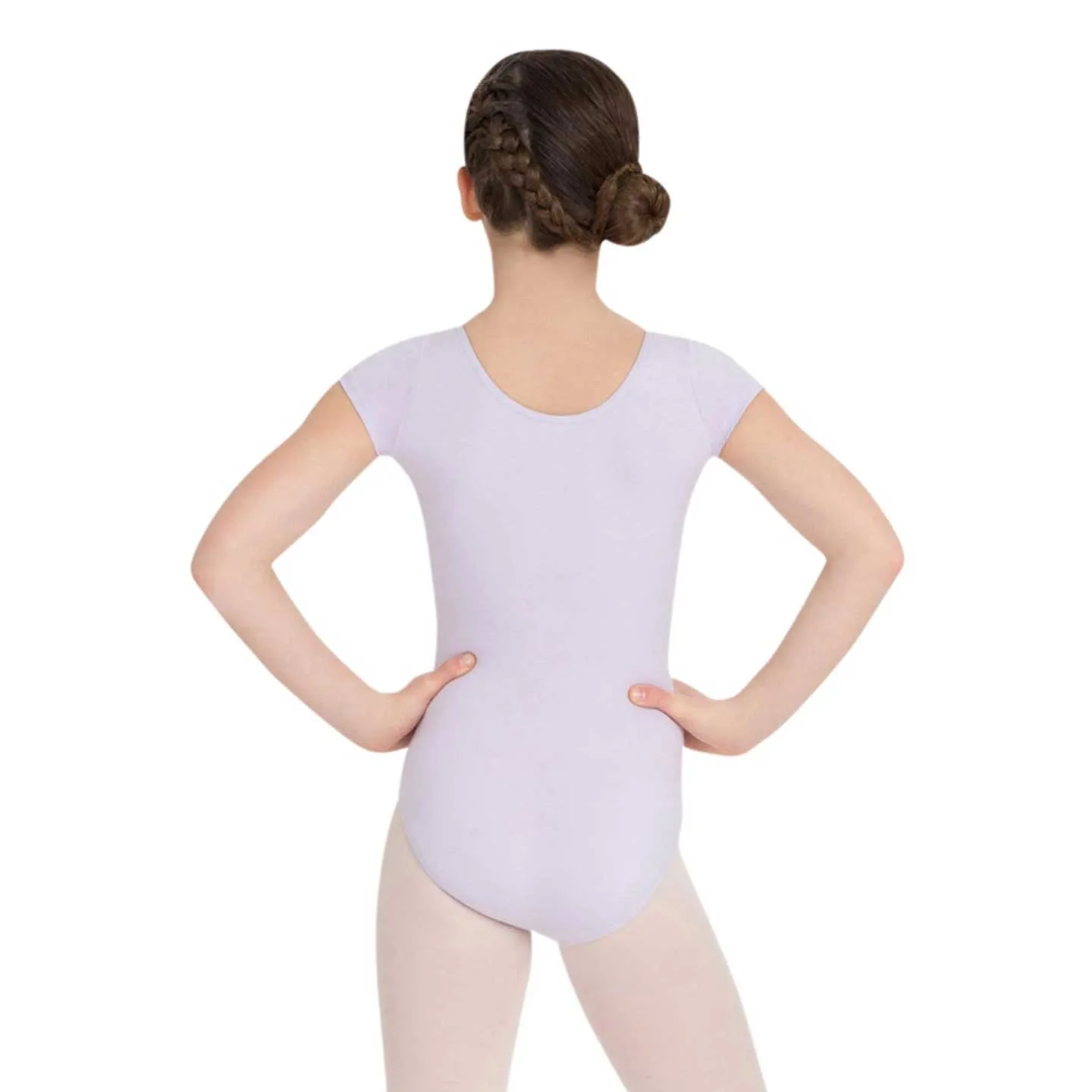 Capezio CC400C Cotton Short Sleeve Scoop Neck Leotard - Child