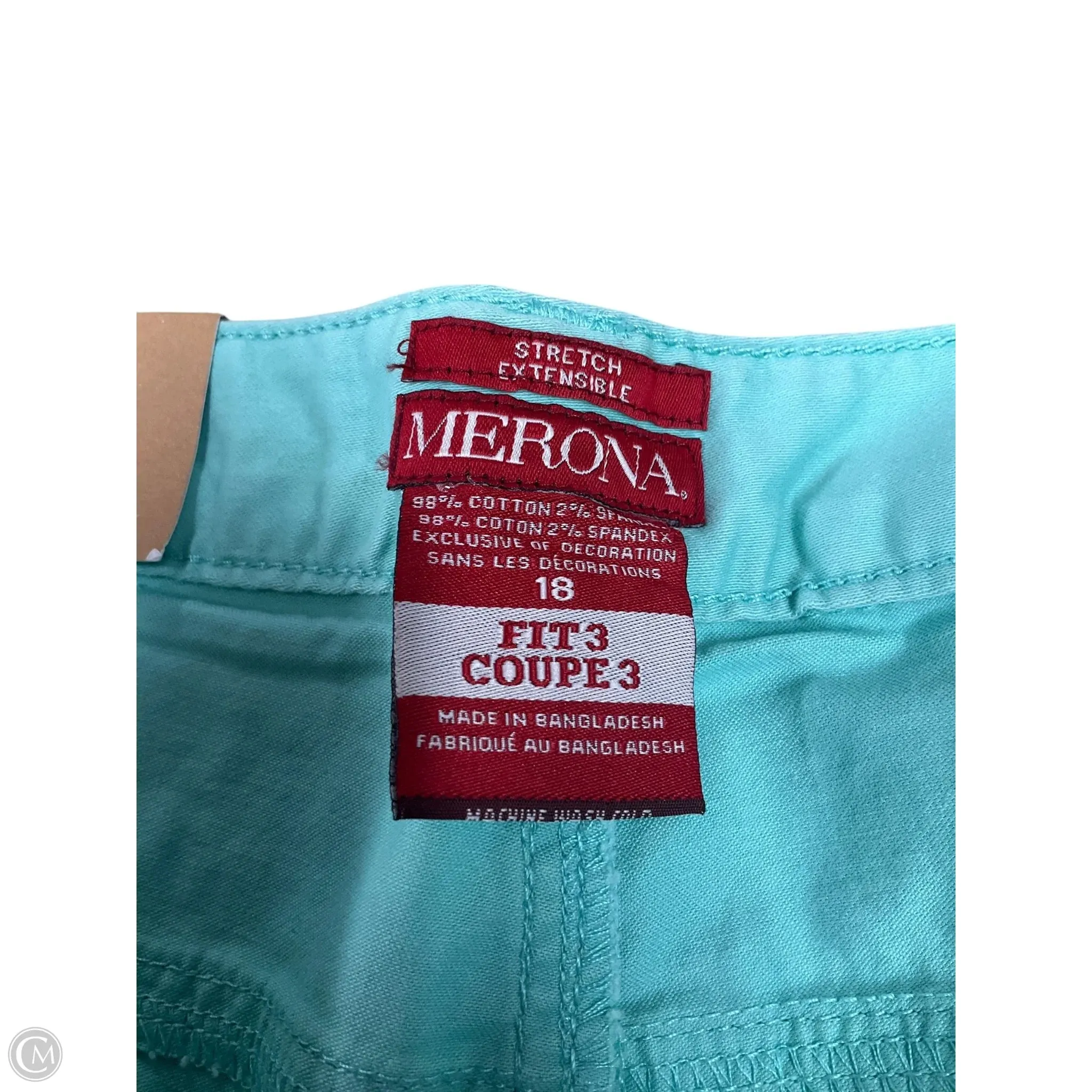 Capris By Merona In Green, Size: 18