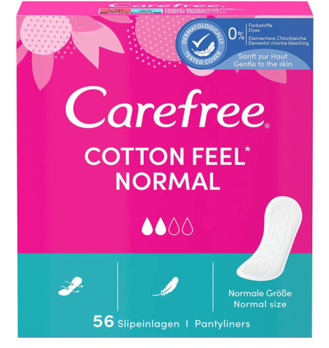 Carefree cushion CONTTON Feel Pantyliners 20