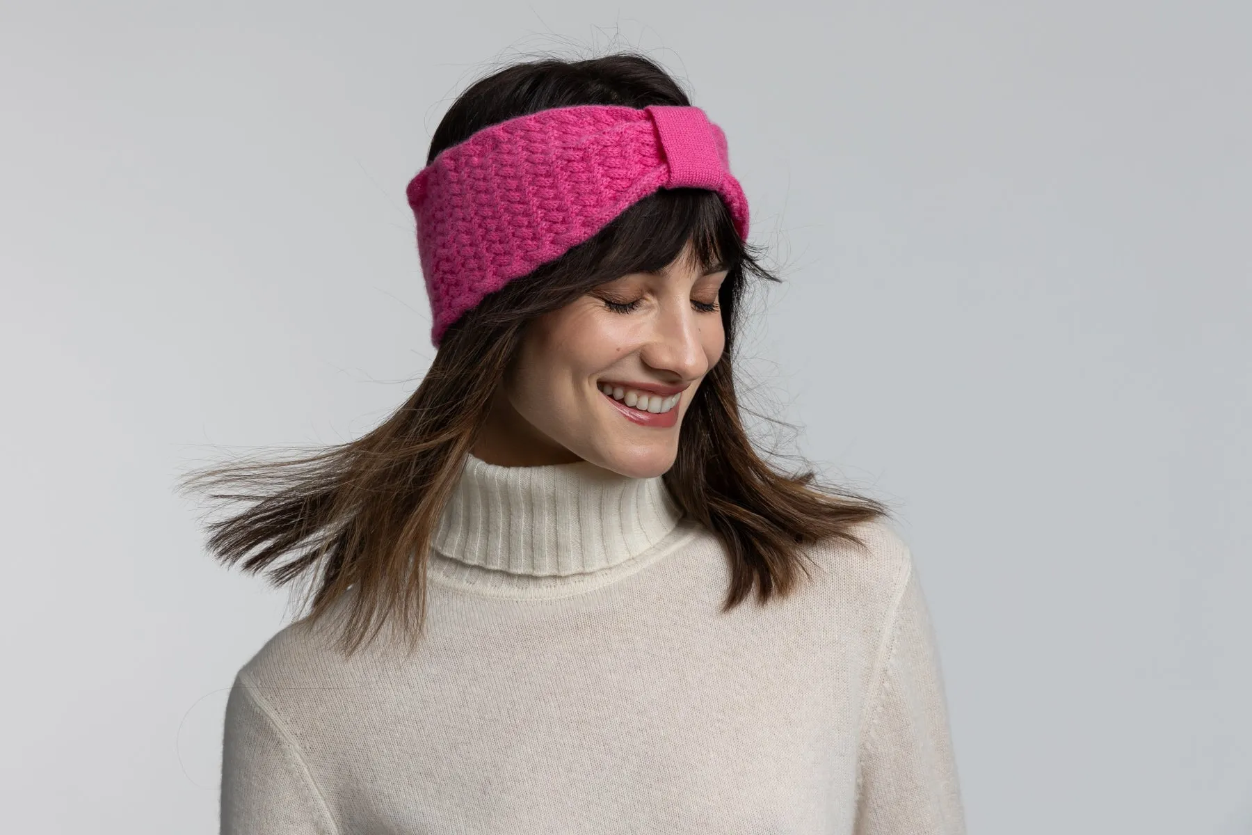 Cashmere Textured Bow Headband