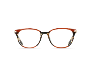 CELESTE-Cherry Cola   Light Gold / Clear