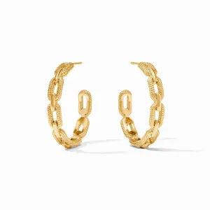 Cheval Paperclip Hoop - Gold - Medium