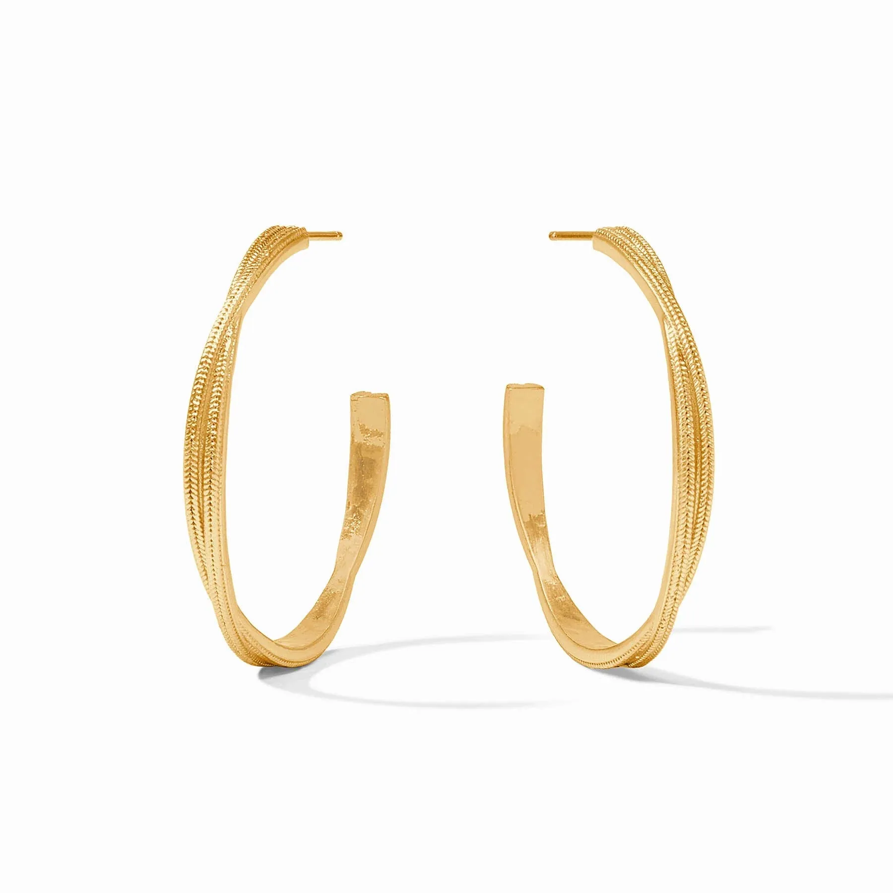Cheval Twist Hoop - Gold - Large
