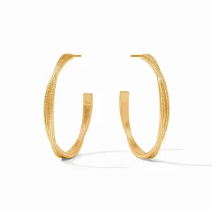 Cheval Twist Hoop - Gold - Large