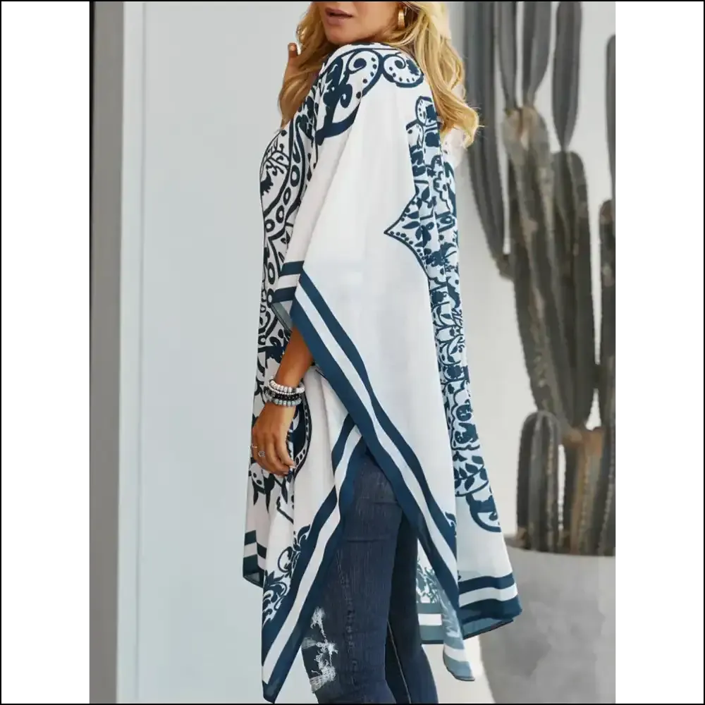 Chic Sheer Open Front Cover-Up