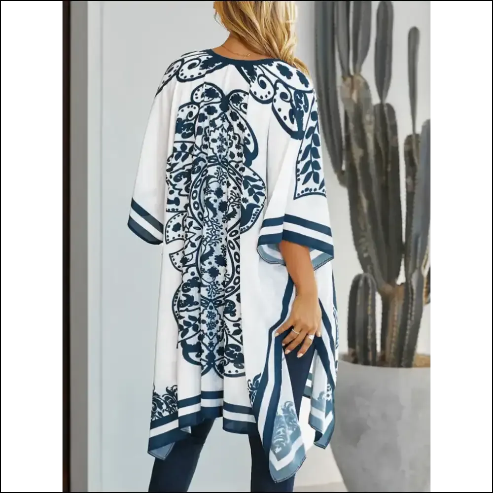 Chic Sheer Open Front Cover-Up