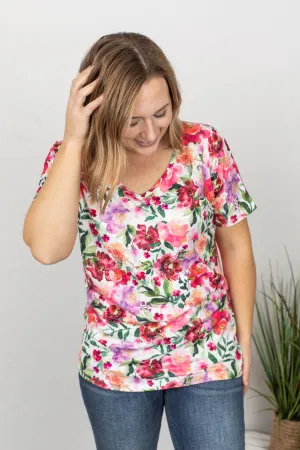 Chloe Ultra Soft Tee in Vibrant Floral