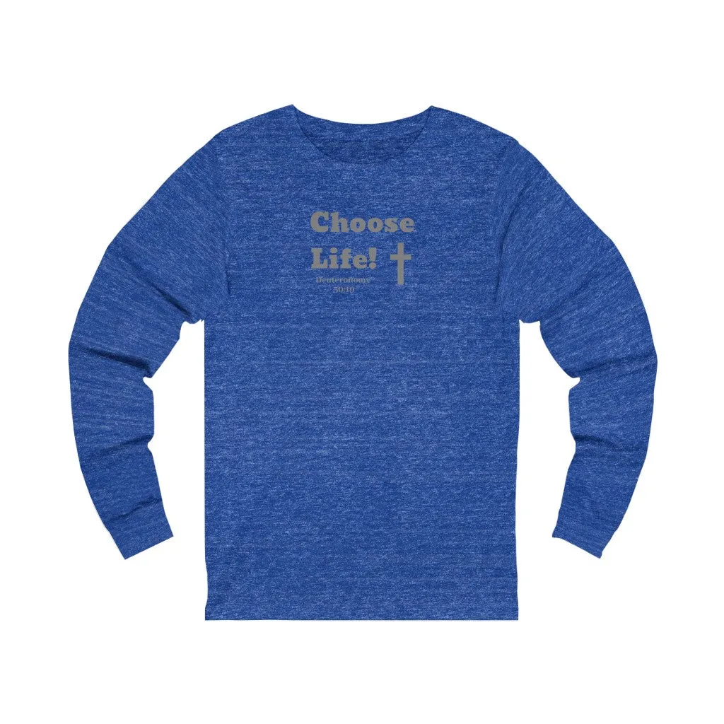 Choose Life 2.0 Women Unisex Jersey Long Sleeve Tee
