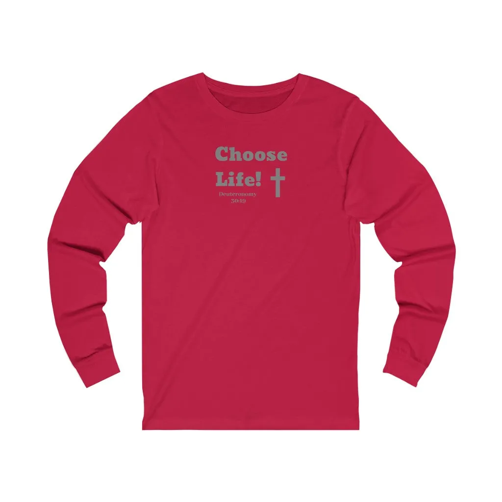 Choose Life 2.0 Women Unisex Jersey Long Sleeve Tee