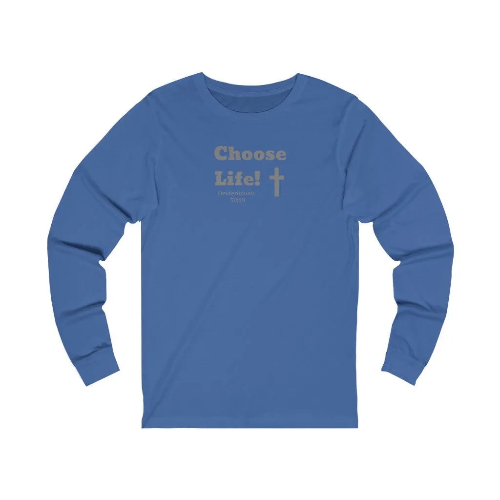 Choose Life 2.0 Women Unisex Jersey Long Sleeve Tee