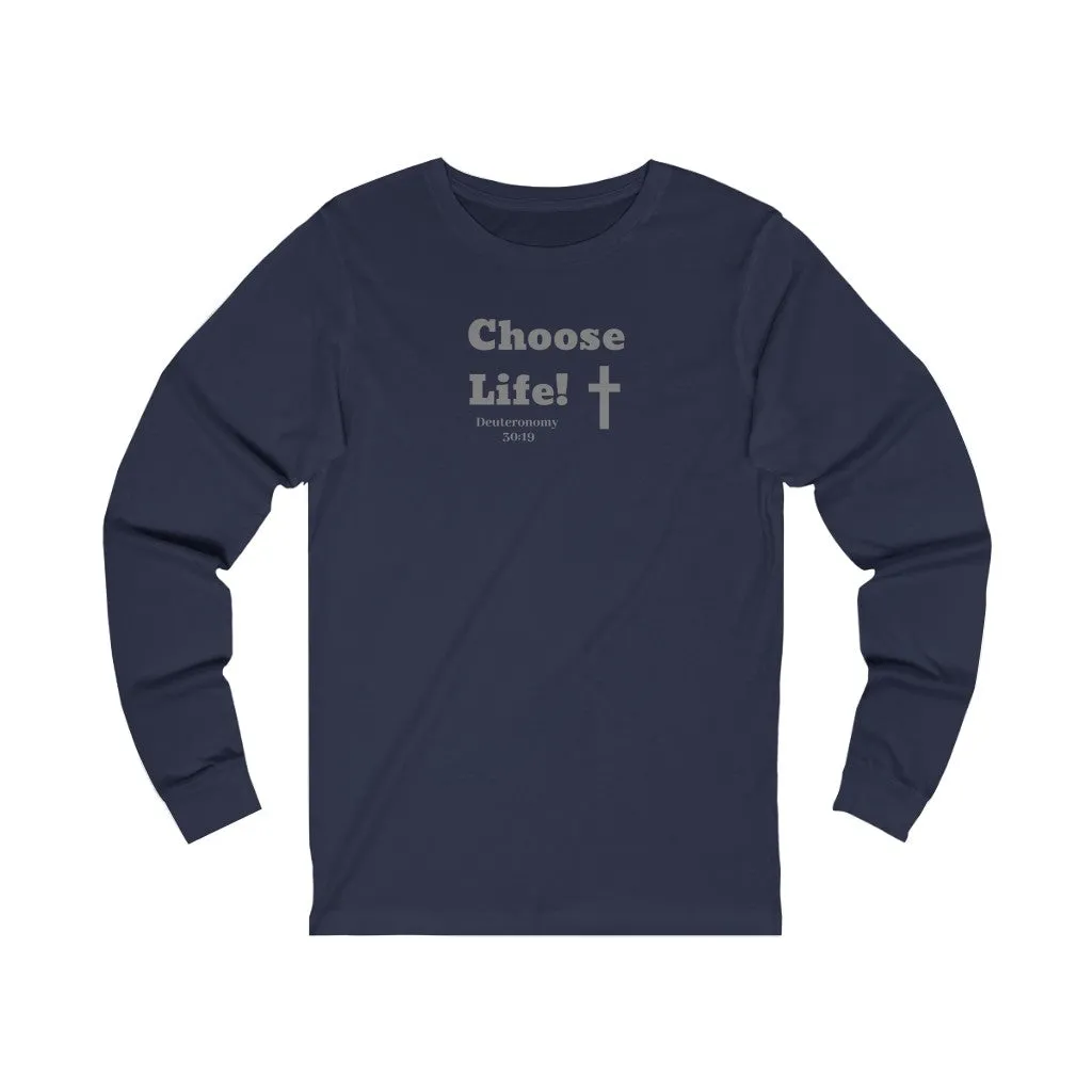 Choose Life 2.0 Women Unisex Jersey Long Sleeve Tee