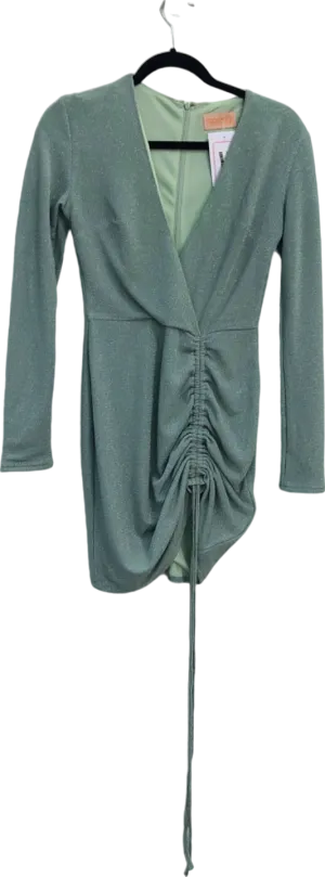 Club L London Mint Green Ruched Dress UK 8