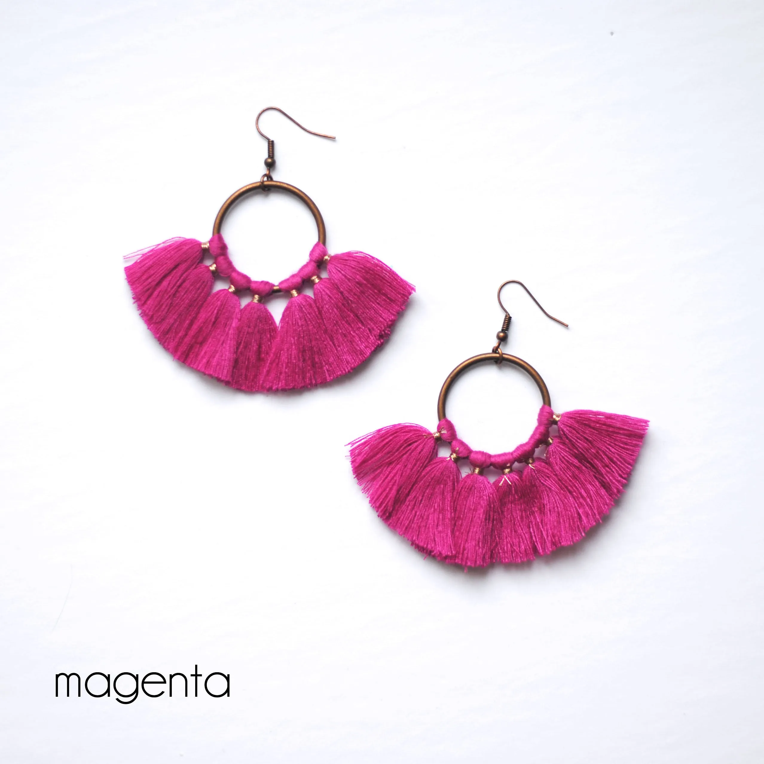 Colorful Tassel Earrings 11 Colors