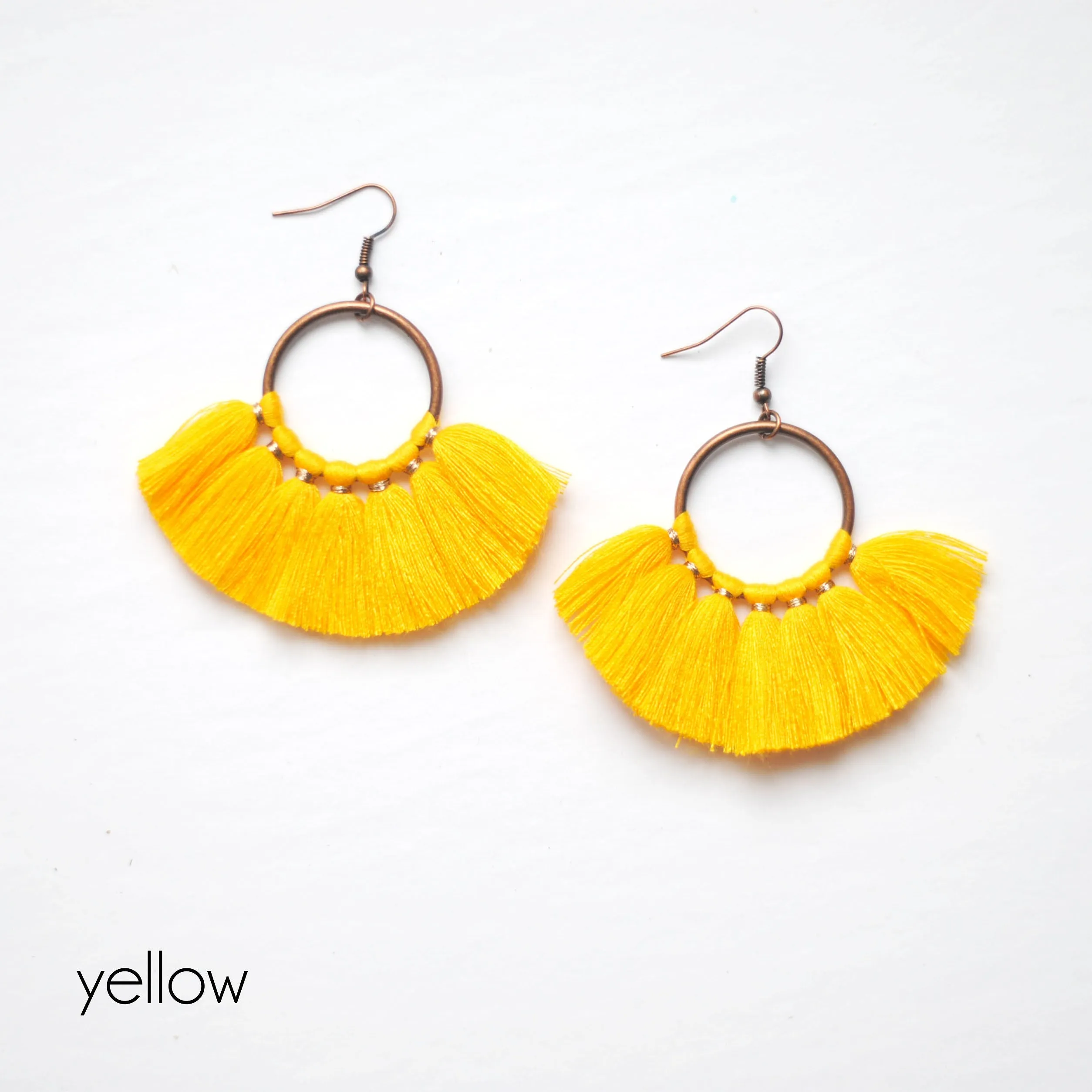 Colorful Tassel Earrings 11 Colors