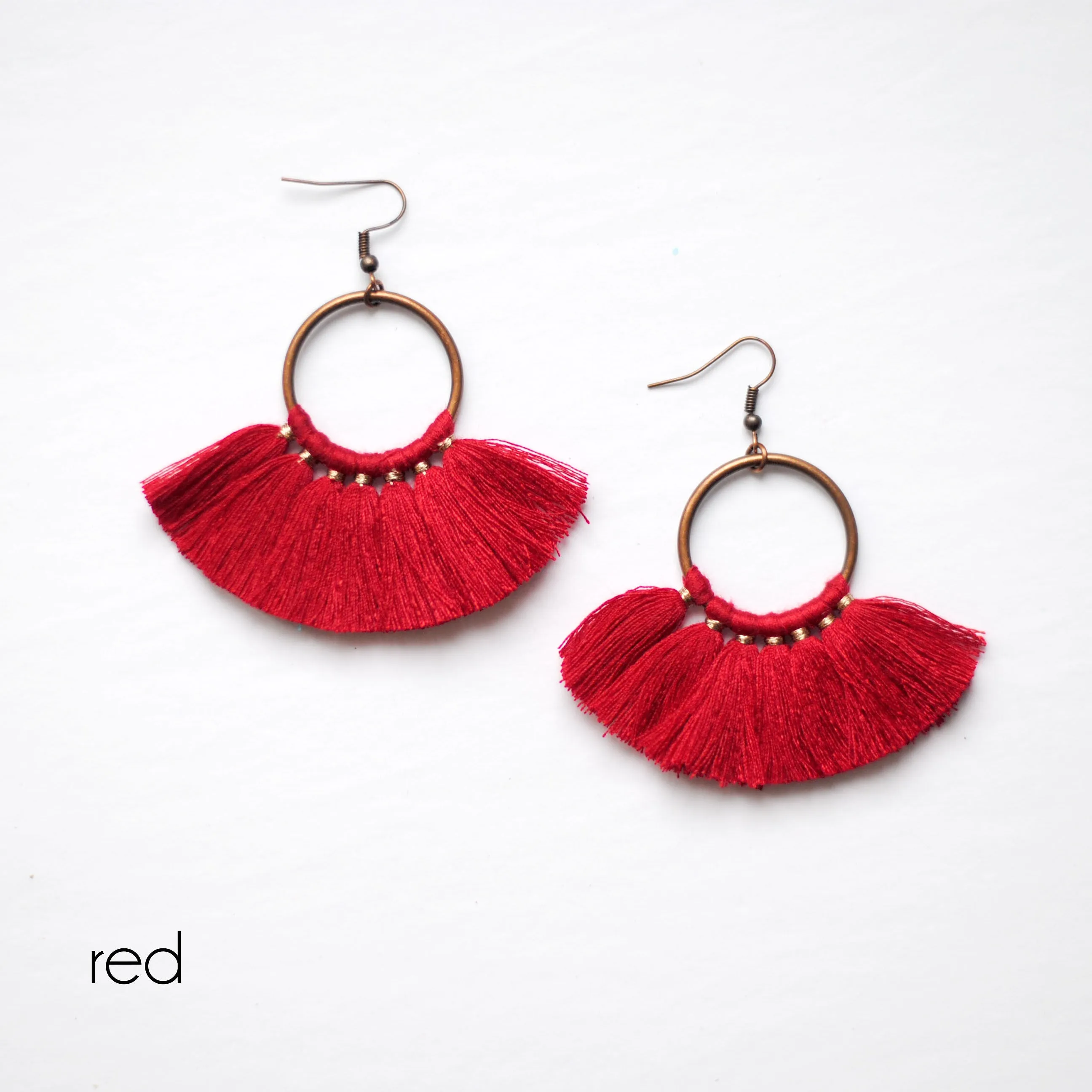 Colorful Tassel Earrings 11 Colors