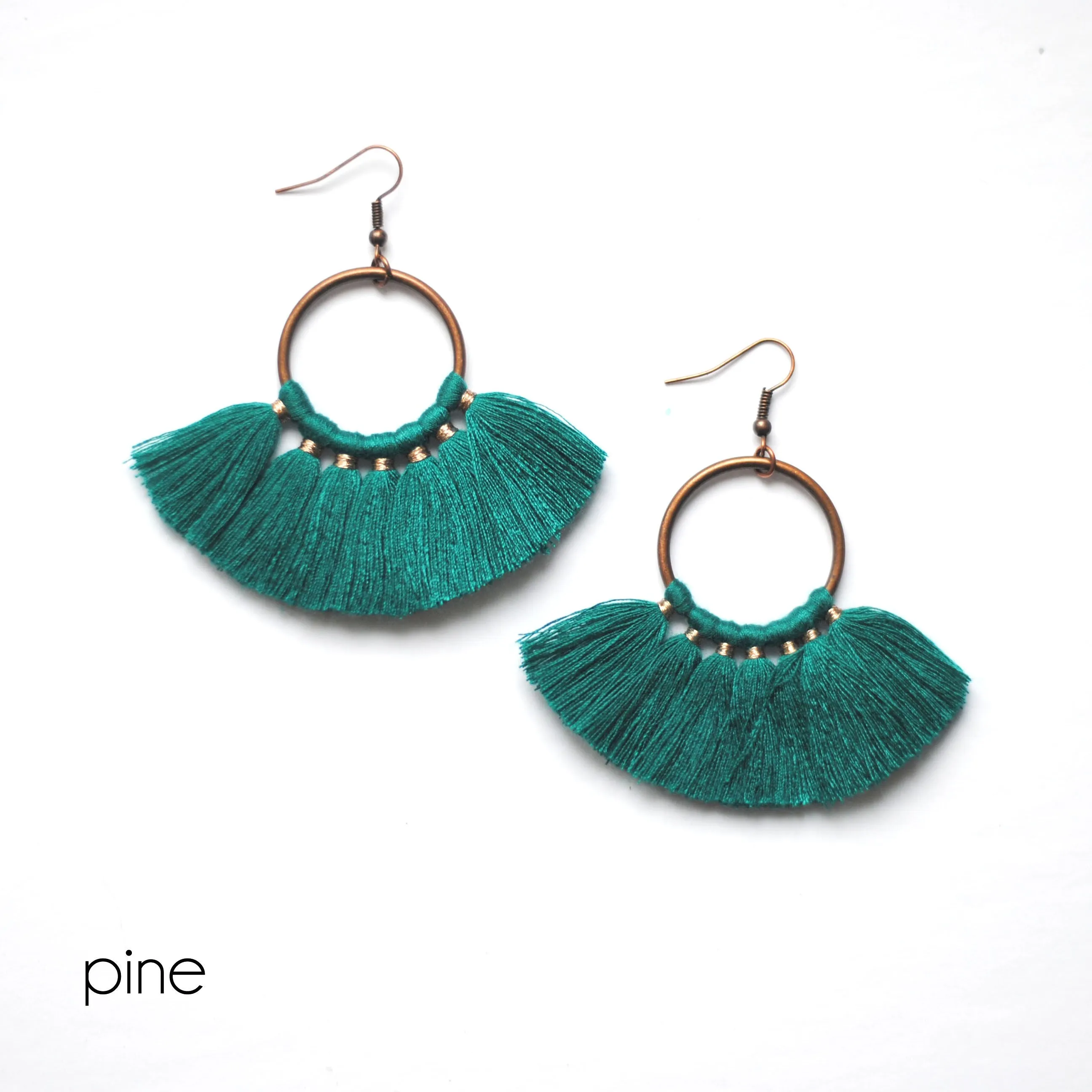 Colorful Tassel Earrings 11 Colors