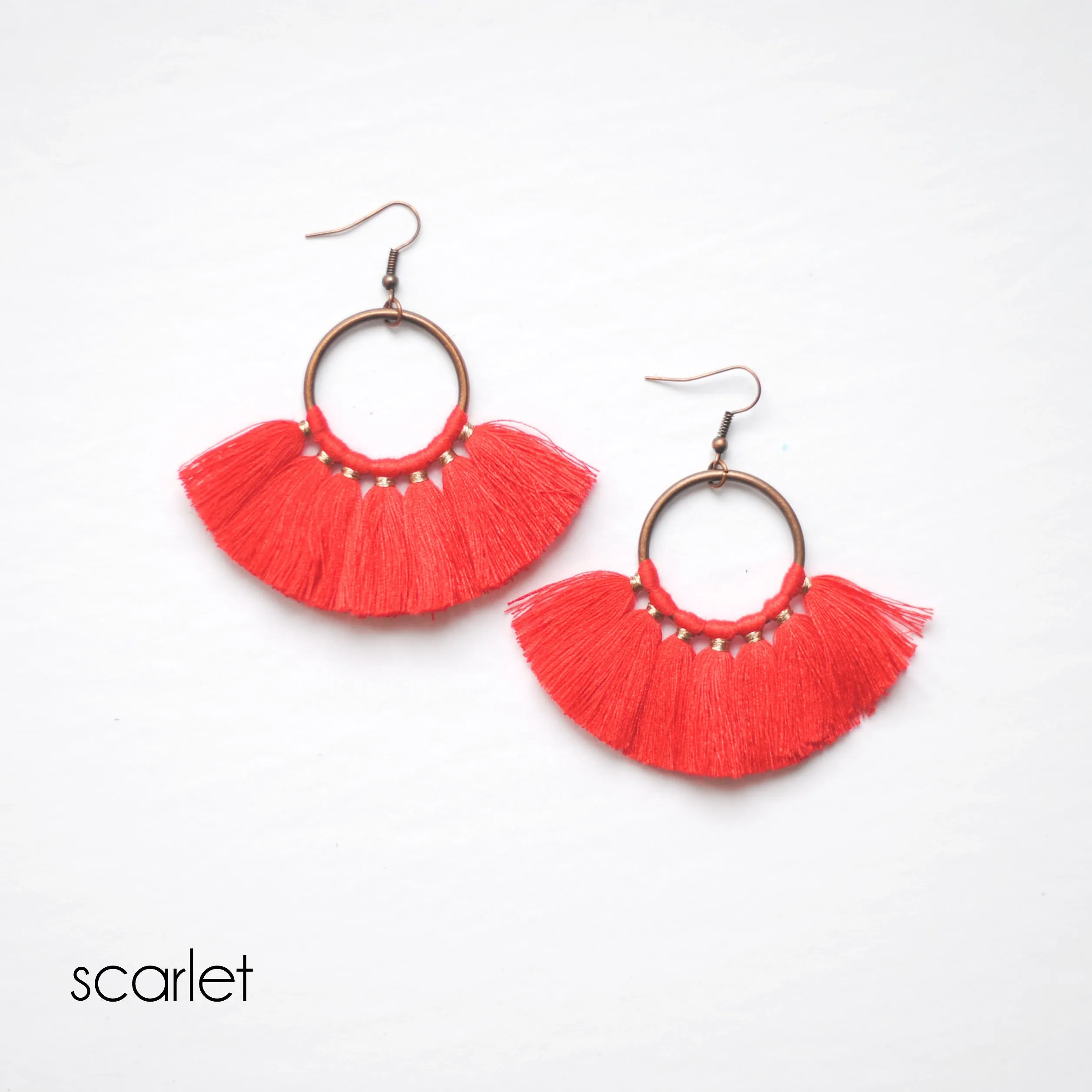 Colorful Tassel Earrings 11 Colors
