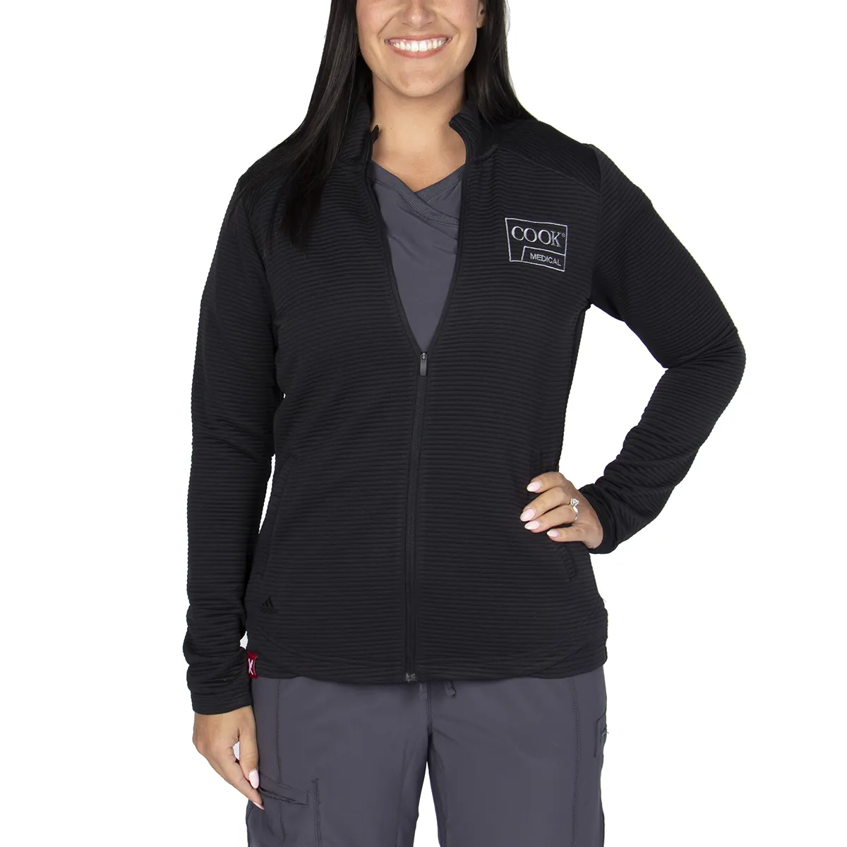 Cook Women's Textured Full-Zip Jacket