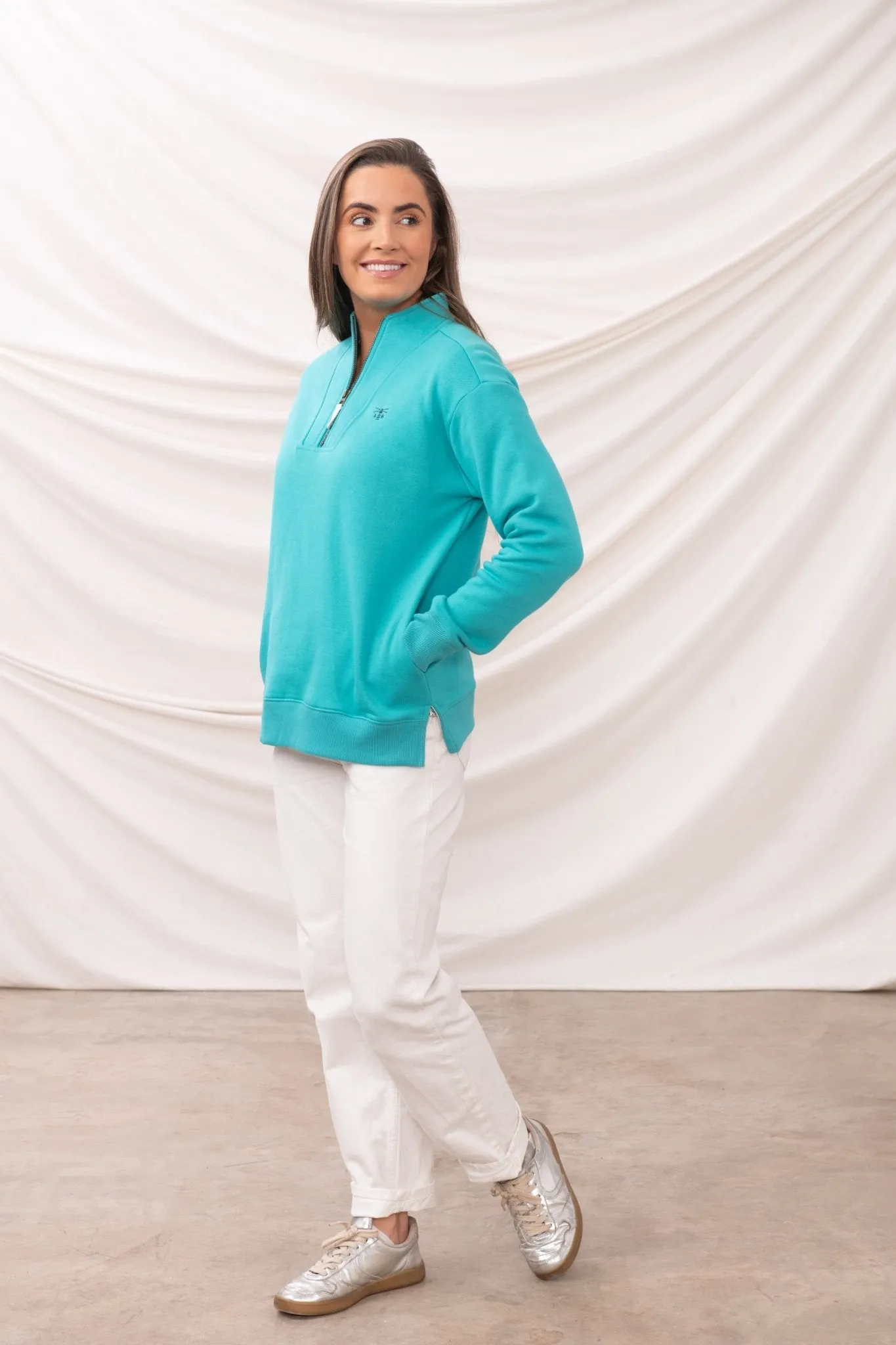Coral Jersey - Soft Teal