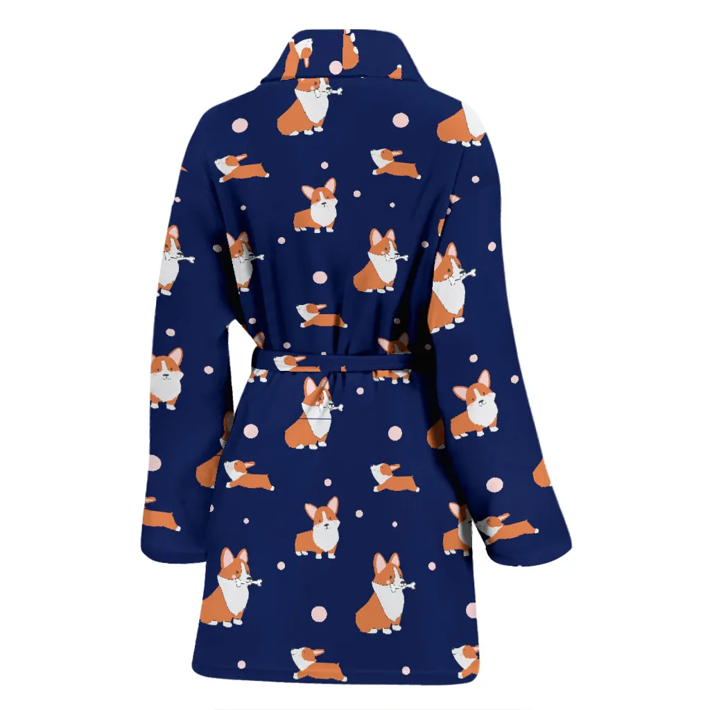 Corgi Bathrobe - Blue